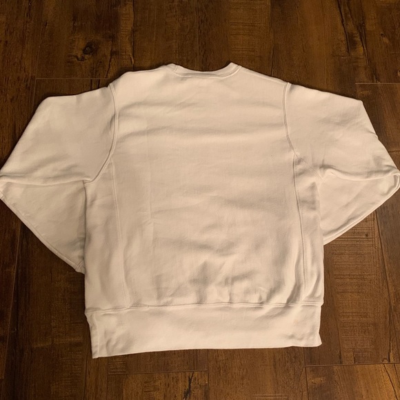 White Champion Reverse Weave Crewneck - Picture 4 of 4